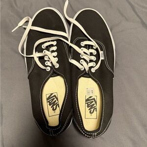 Vans Black and White Canvas Shoes